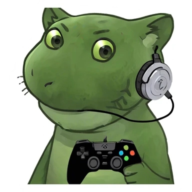 Tiger playing video games  sticker