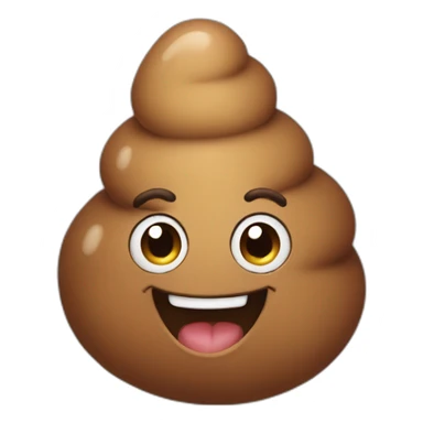 Happy poop sticker