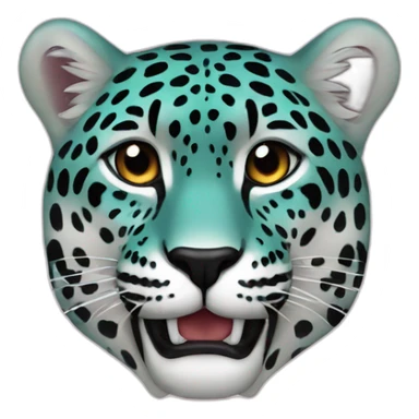 heart jaguar color sticker