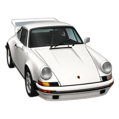 Porshe 911 from the side sticker