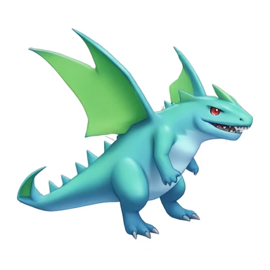 Blue Larvitar-Sharpedo-Gabite-Gible-Digimon Full Body sticker