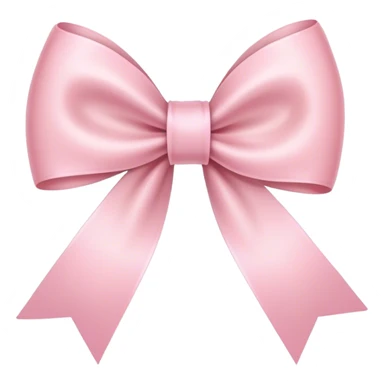 light pink ribbon bow sticker
