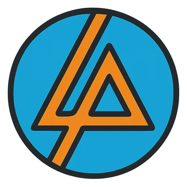 The Linkin Park logo, color outline icon style sticker