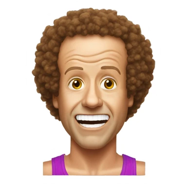 Richard Simmons face wipe sticker
