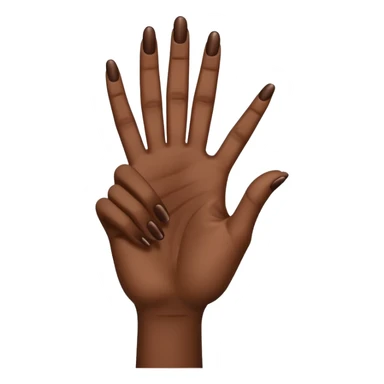 Make the ysl hand sign, but make the hand dark skin sticker