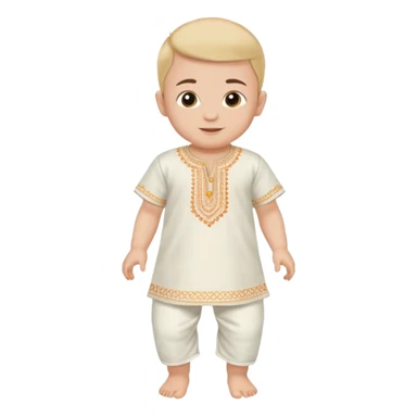 kurta with diaper sticker