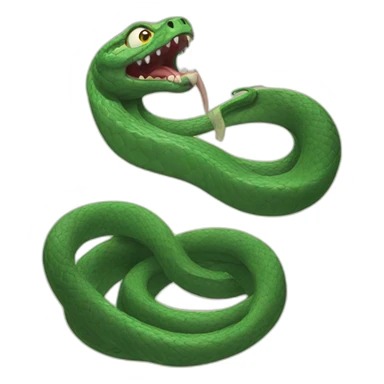 angry snake sticker