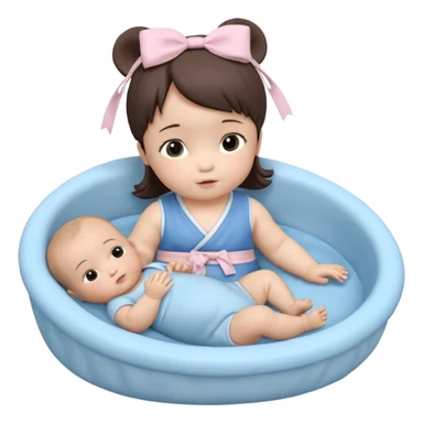 都是 3D 风格的吧，我指 Notebook，分别有 baby girl 和 baby boy 的头像 sticker
