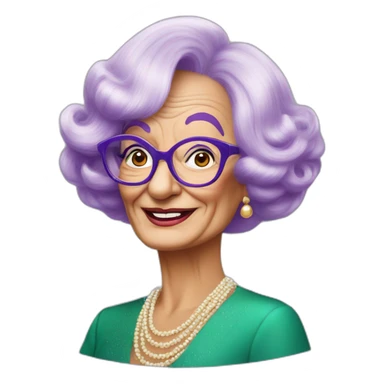 Dame Edna everage sticker