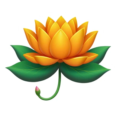 Bjp flag emoji with logo sticker