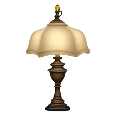Vintage lamp sticker