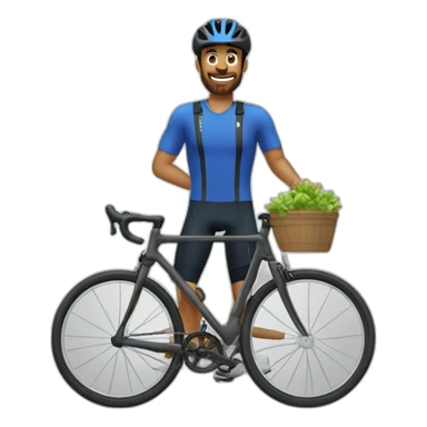 Laurent Aromatario qui fait du vélo sticker