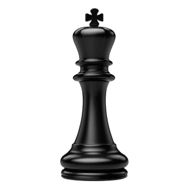 black chess pieces, queen piece sticker