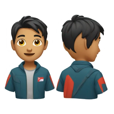 Nepali boy sticker