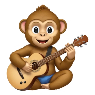 monkey Musician sticker