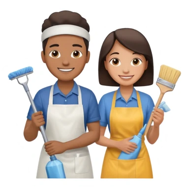 Housekeeper Couple sticker