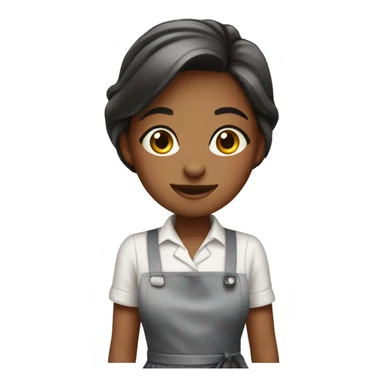 Girl in apron sticker