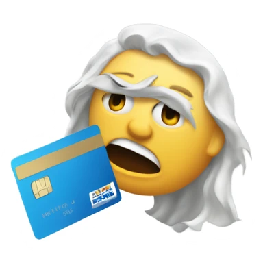 Slamming down a credit card sticker