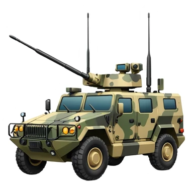 vehicle with electronic warfare equipment sticker