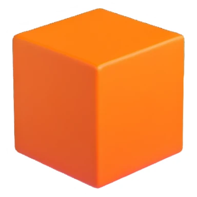 orange square sticker