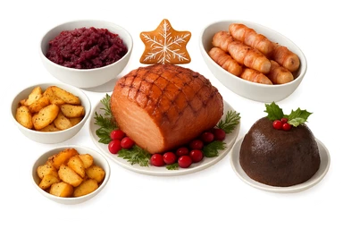 Christmas food, remove background sticker