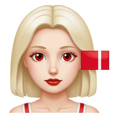 woman polish flag sticker