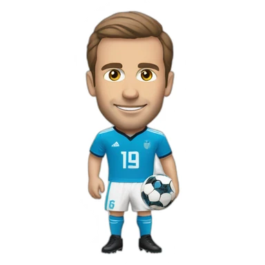 Macron with OM’s soccer jersey sticker