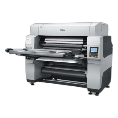 Printing machine sticker
