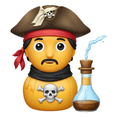 Erstelle mir einen Pirat in einer Flasche ein Lied singt sticker