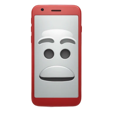 Red smartphone sngry  sticker