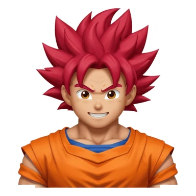 Goku super saiyan god sticker