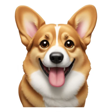 Corgi with its tongue out sticker