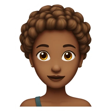 gorgeous girl with brown hIr sticker