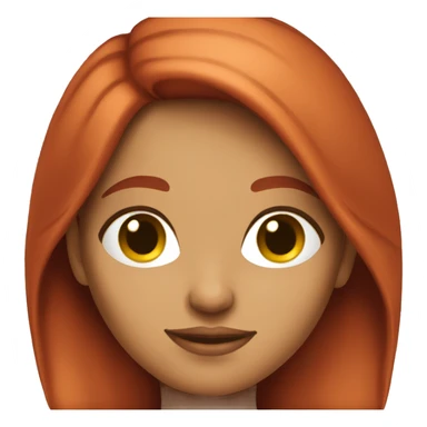 Pretty hispanic red haired girl  sticker