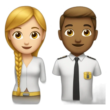 Mer et une fille sticker