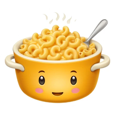 macaroni and cheese, classic bowl sticker