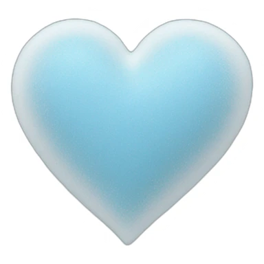 Powder blue heart sticker