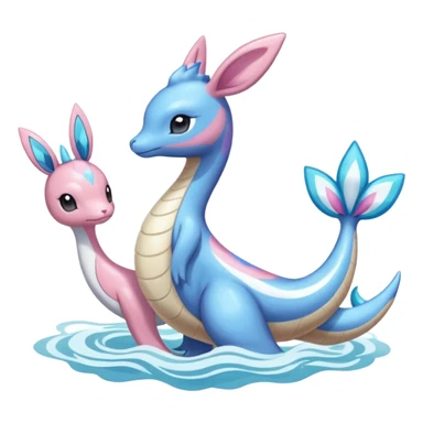Lapras-Meloetta-Sylveon-Dialga-Suicune-fusion sticker