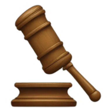 Judge mallet sticker