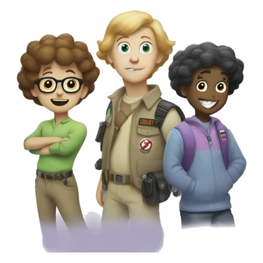 Scooby and the meddling kids monster ,ghost busters,van sticker