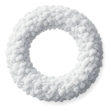snow wreath remove background sticker