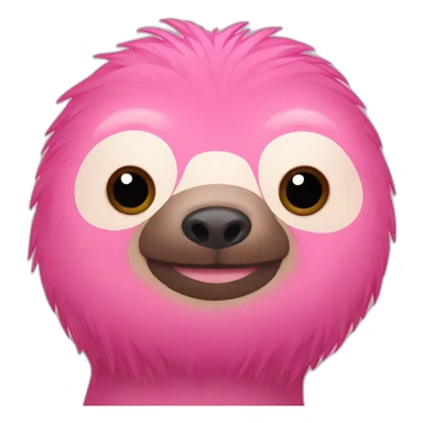 pink sloth sticker