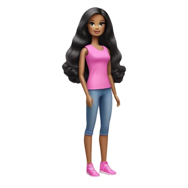 barbie doll sticker
