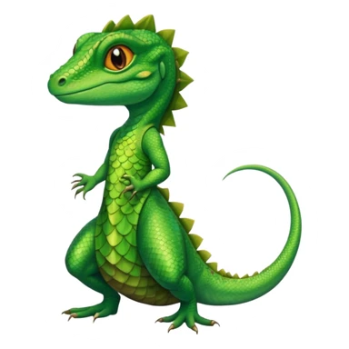 Lizard in dress sticker