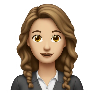 white tall alabama woman teacher with brown hair and hazel eyes sticker