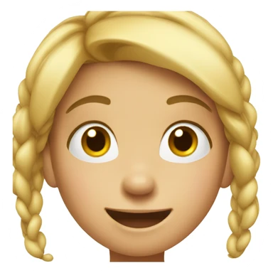 Goofy little girl sticker