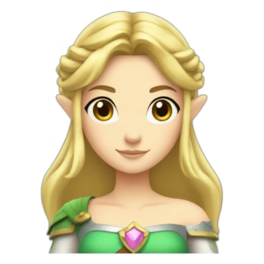Princess Zelda blonde sticker