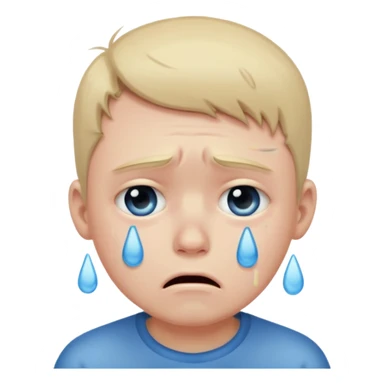 Sad emosnal boys sticker