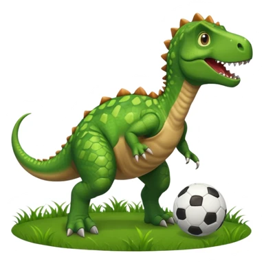 Futbol oynayan dinozor  sticker