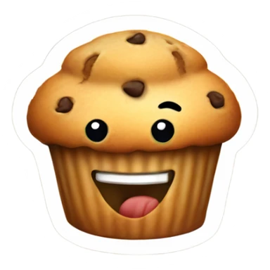 Muffin smiling  sticker